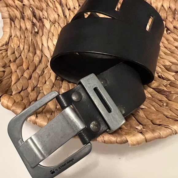 G-Star Raw leather Belt medium black - Picture 5 of 11